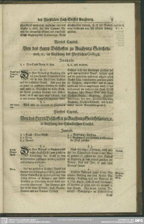 Viertes Capitel. Von des Herrn Bischoffen zu Augspurg Gerechtsamen [et]c. in Ansehung des Fürstlichen Collegii