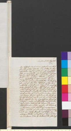 Brief von Seckendorff, Ernst August von an Goethe, Johann Wolfgang von