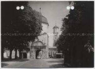 Memmingen, Westertor und Kirche St. Martin