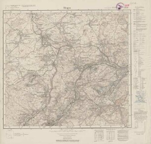 6608 (alte Nr.: 3540) Illingen, Meßtischblatt (4cm - Karte)
