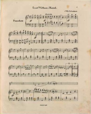 Ernst-Wolfram-Marsch : für d. Pianoforte