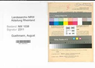 Entnazifizierung August Guethmann , geb. 16.10.1903 (Baecker)