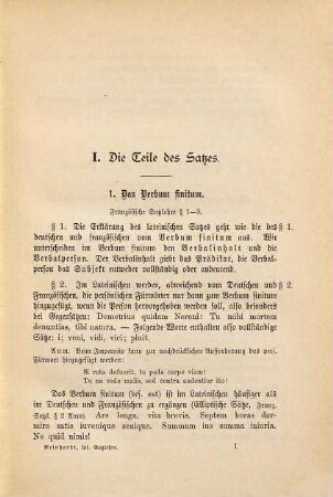 Lateinische Satzlehre