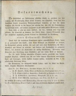 Bekanntmachung