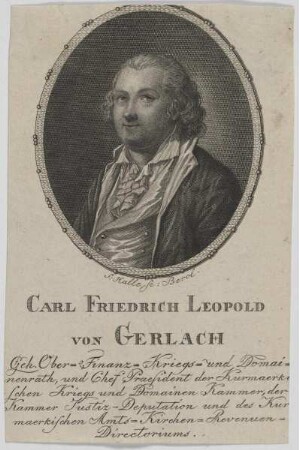 Bildnis des Carl Friedrich Leopold von Gerlach