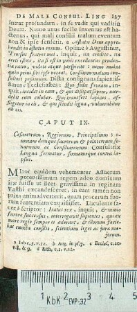 Caput IX. Cæsareorum, Regiorum, Principalium; omnium denique sacrorum & politicorum senatorum ac Consiliariorum Consultrix Lingua formatur, firmaturque contra lapsus.
