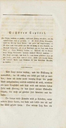 Sechstes Capitel