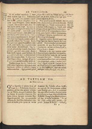 Ad Tabulam VII.