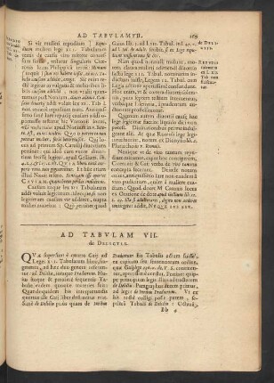 Ad Tabulam VII.