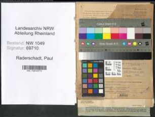 Entnazifizierung Paul Raderschadt , geb. 11.12.1904 (Geschaeftsfuehrer)