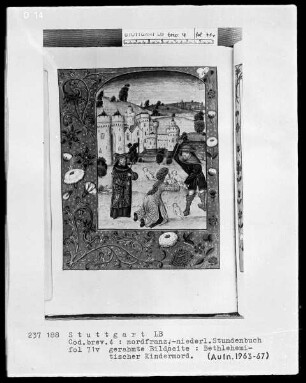 Stundenbuch — Betlehemitischer Kindermord, Folio 71verso