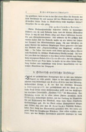 2. Historisch-politische Anfänge