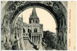 Budapest. Fischerbastei (1895-1902; Frigyes Schulek), Krönungsstiege