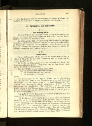 VI. Aufbewahrung der Kassenbestände.