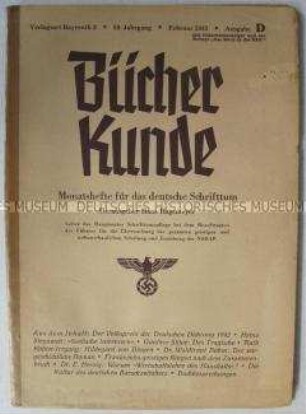 Fachzeitschrift "Bücher Kunde" über das deutsche Verlagswesen und Neuerscheinungen auf dem Büchermarkt