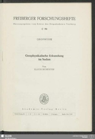 Geophysikalische Erkundung im Sudan