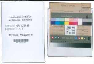 Entnazifizierung Magdalene Bressau , geb. 07.05.1895 (Postsekretaerin)