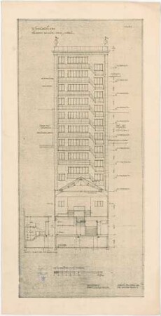 Bestelmeyer, German; Leipzig (Sachsen); Bankhaus Kroch - Rückansicht