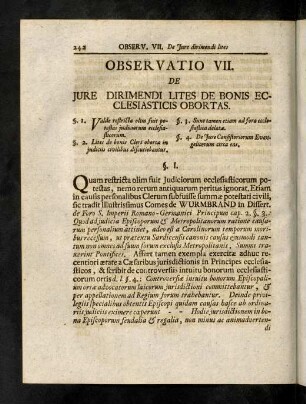 242-249, Observatio VII.