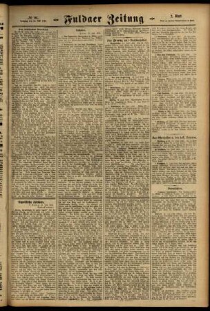 Zweite Ausgabe vom Samstag, den 15. Juli 1916.