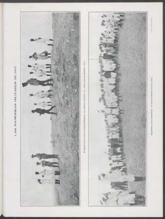 [Fotografía de] Las maniobras militares de 1907
