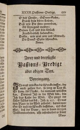 667-699, Zwey und dreysigste Passions-Predigt