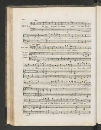 Recit. Bass. [But who shall dare...]