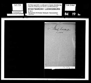 Aniel, NN.; Ballettmeister