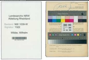 Entnazifizierung Wilhelm Wibbe , geb. 28.09.1902 (Kaufmann)