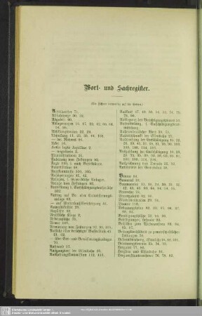 Wort- und Sachregister