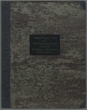 Tannhäuser. Fassung 1861 - BSB Mus.ms. 23680