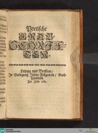 Poetische Grab-Schriften