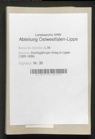 Einquartierungen und Kontributionen der Stadt Salzuflen