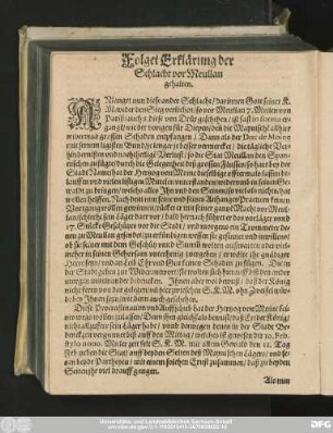 Folget Erklärung der Schlacht vor Meullan gehalten.