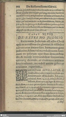 Caput XLVIII. De Extremo Judicio