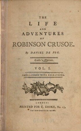 The Life And Adventures Of Robinson Crusoe, 1