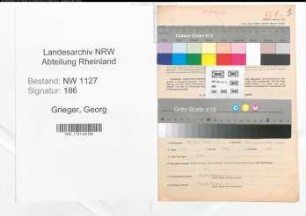 Entnazifizierung Georg Grieger , geb. 29.03.1892 (Maschinensteiger)