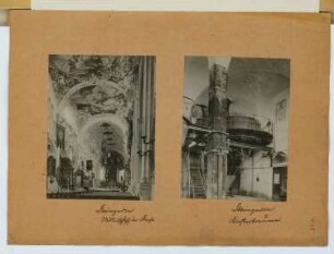 Klosterkirche, Steingaden. Klosterbrennerei, Steingaden: Innenansichten (aus: Skizzen- und Fotoalbum 24)