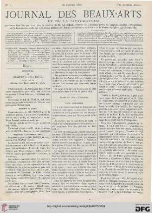 Nr. 1 (15. Janvier 1875)