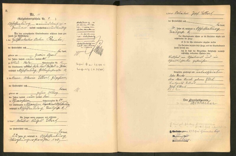 Standesamtsbuch der Stadt Aschaffenburg: Eheschließungen 252/1930 - 130/1931