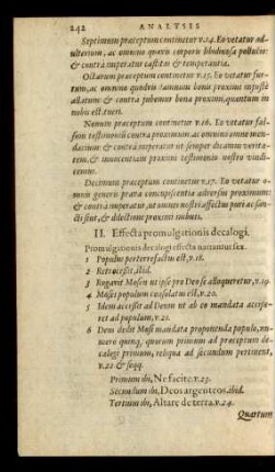 II. Effecta promulgationis decalogi.