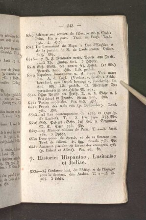 7. Historici Hispaniae, Lusitaniae et Italiae.