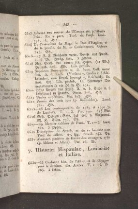 7. Historici Hispaniae, Lusitaniae et Italiae.