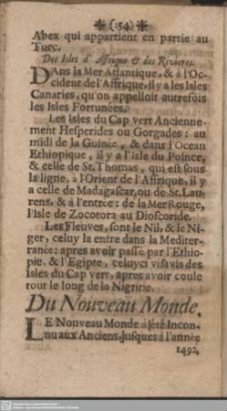 Du Nouveau Monde