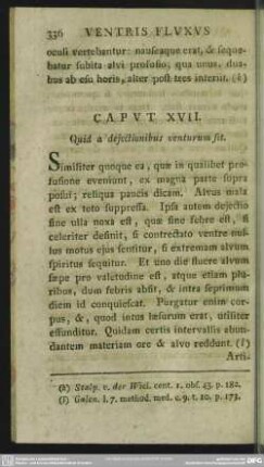 Caput XVII. Quid a deiectionibus venturum sit