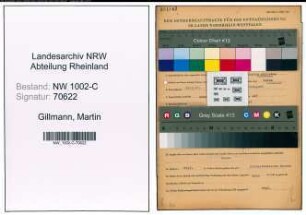 Entnazifizierung Martin Gillmann, geb. 15.05.1887 (Fabrikant)