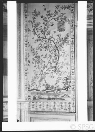 Berlin, Schloss Charlottenburg, Neuer Flügel, Sommerwohnung König Friedrich Wilhelm II., Speisezimmer, R.: 320, Tapete.
