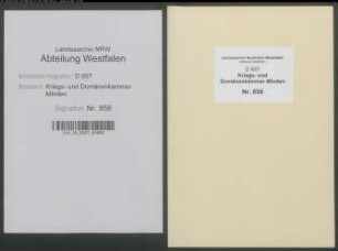 Amt Reineberg - Vogtei Quernheim - Bauerschaft Lengern: Unterlagen der Revisionskommission - Band 1