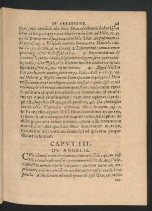 Caput III. De Angelis.
