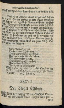 XXXVII. Der Vogel Phönix